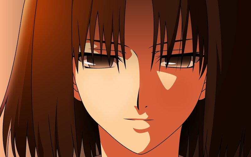 Anime Character Face — Brown, Dramatic, Manga