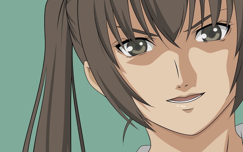 Anime Character Face — Brown, Neutral, Hair, Eyes