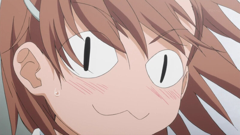 Anime Character Face — Brown, Surprised, Eyes, Blush Marks