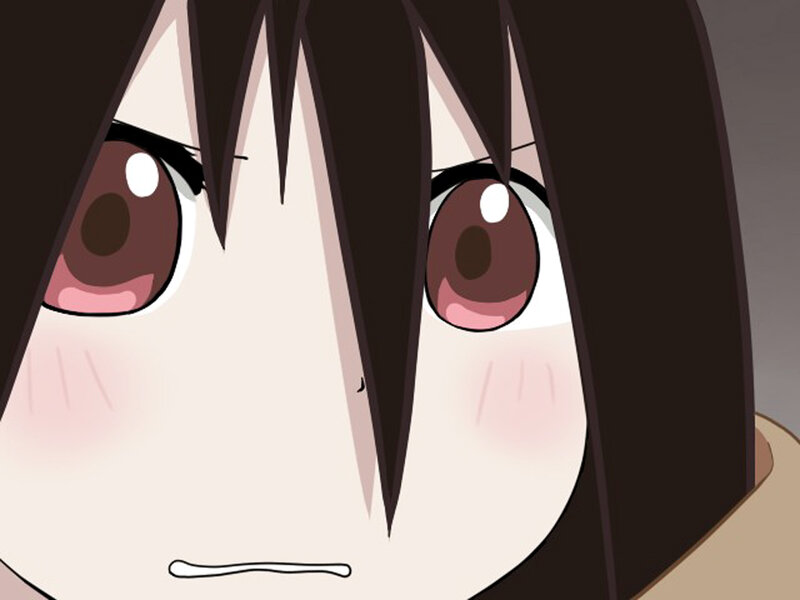 Anime Character Face — Brown, Surprised