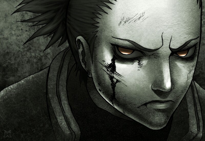 Anime Character Face — Gray, Dramatic, Manga