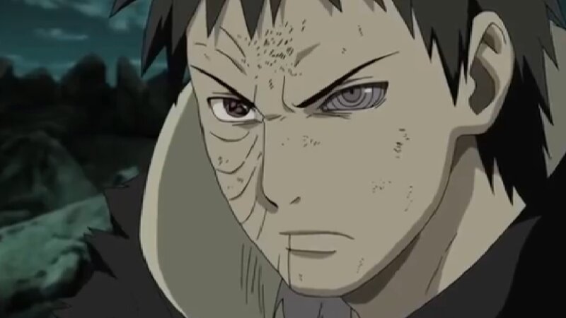 Anime Character Face — Gray, Intense, Night