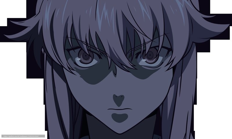 Anime Character Face — Gray, Serious, Eyes