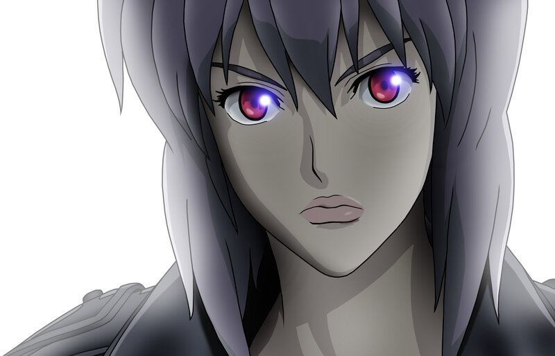 Anime Character Face — Gray, Serious, Gray Hair