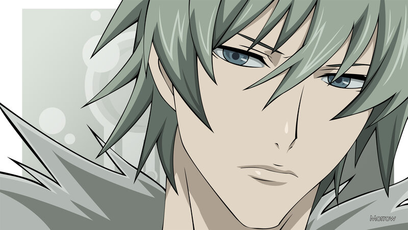 Anime Character Face — Gray, Serious, Manga