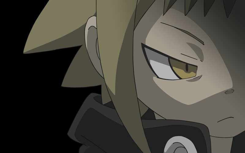 Anime Character Face — Gray, Serious