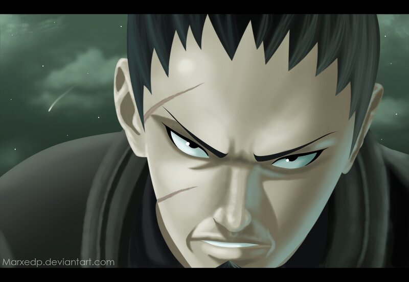 Anime Character Face — Green, Dramatic, Night