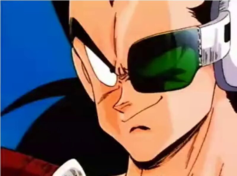Anime Character Face — Orange, Serious, Sunglasses