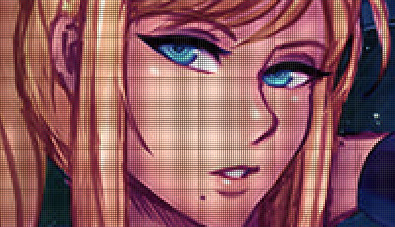 Anime Character Face — Pink, Dramatic