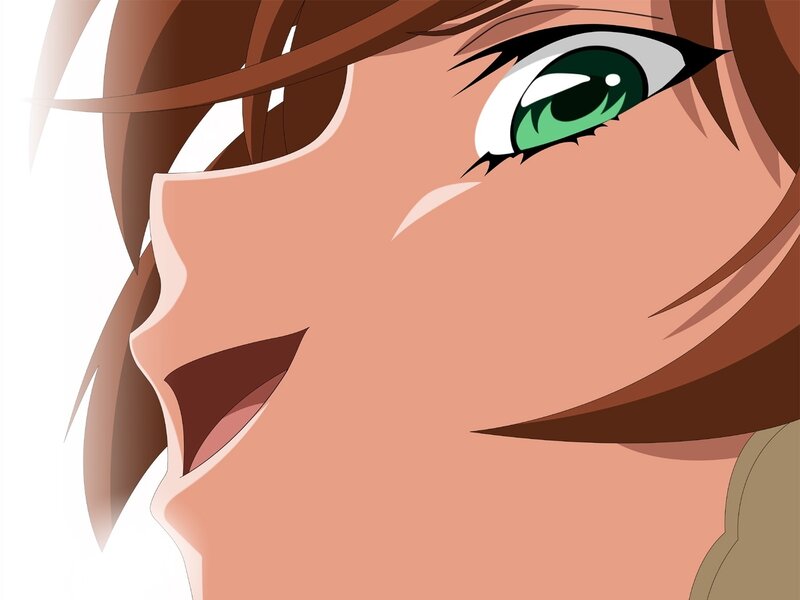 Anime Character Face — Pink, Happy