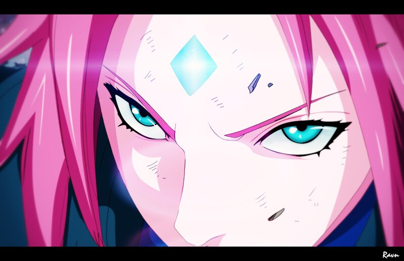 Anime Character Face — Pink, Intense, Pink Hair