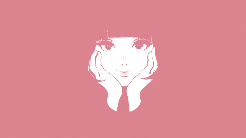 Anime Character Face — Pink, Serene