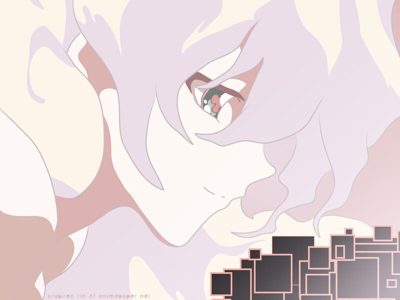 Anime Character Face — Purple, Dramatic, Digital Art, Eye