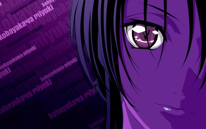 Anime Character Face — Purple, Dramatic, Eye