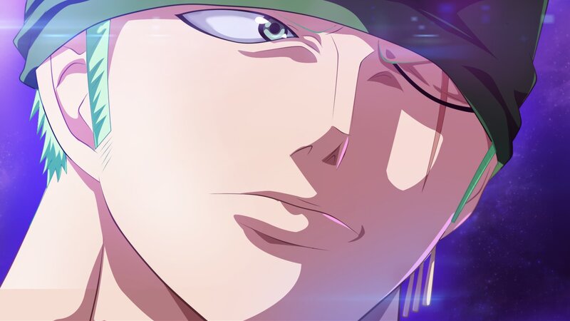 Anime Character Face — Purple, Dramatic, Hat