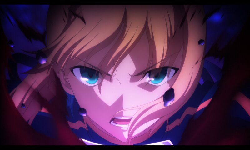 Anime Character Face — Purple, Dramatic, Night, Blue Eyes