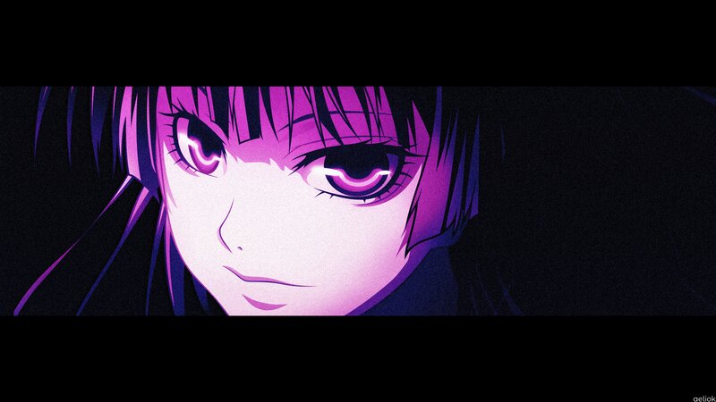 Anime Character Face — Purple, Dramatic, Night, Eyes