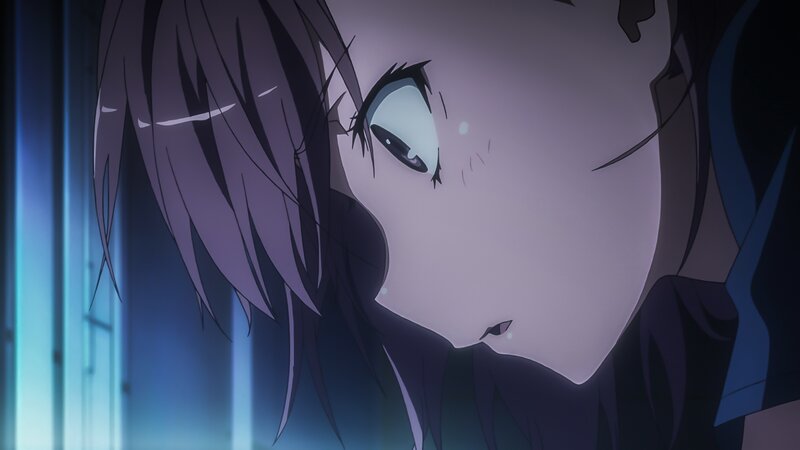 Anime Character Face — Purple, Dramatic, Night, Tear, Hair