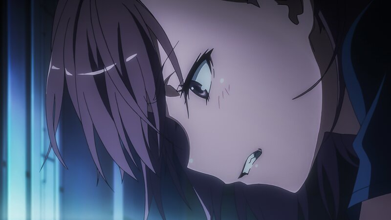 Anime Character Face — Purple, Dramatic, Night, Tear
