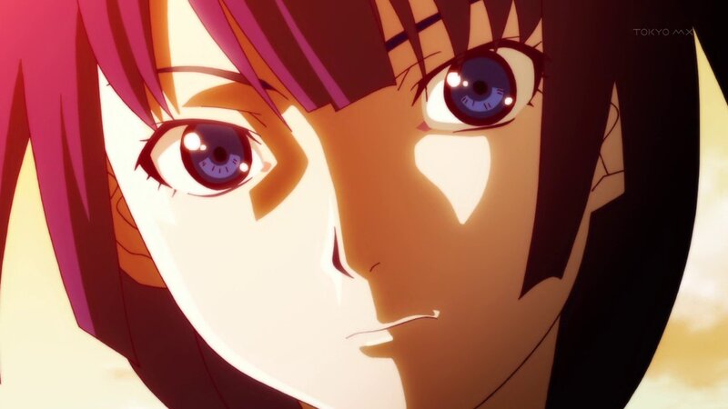 Anime Character Face — Purple, Dramatic, Sunset