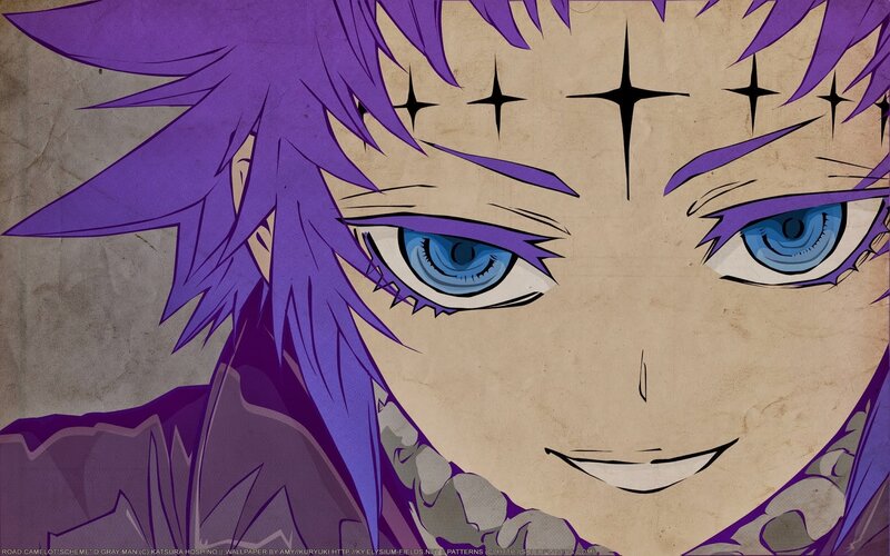 Anime Character Face — Purple, Intense, Manga, Purple Hair