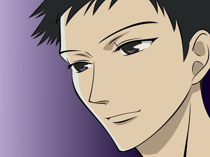 Anime Character Face — Purple, Neutral, Hair