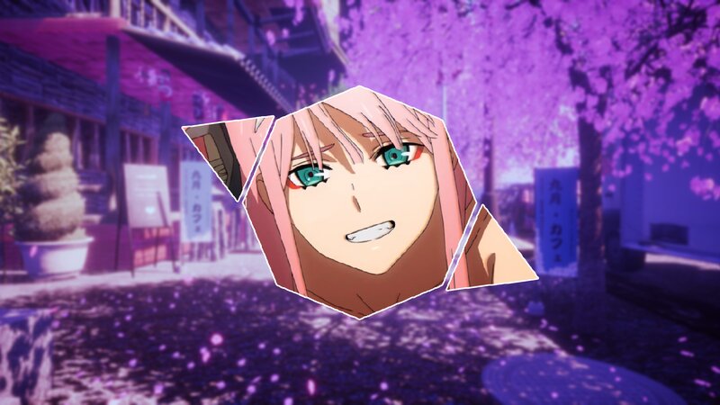 Anime Character Face — Purple, Serene