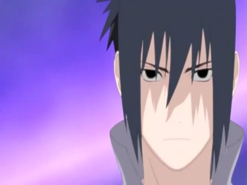 Anime Character Face — Purple, Serious