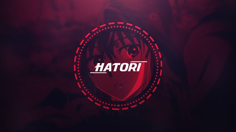 Anime Character Face — Red, Dramatic, Circle