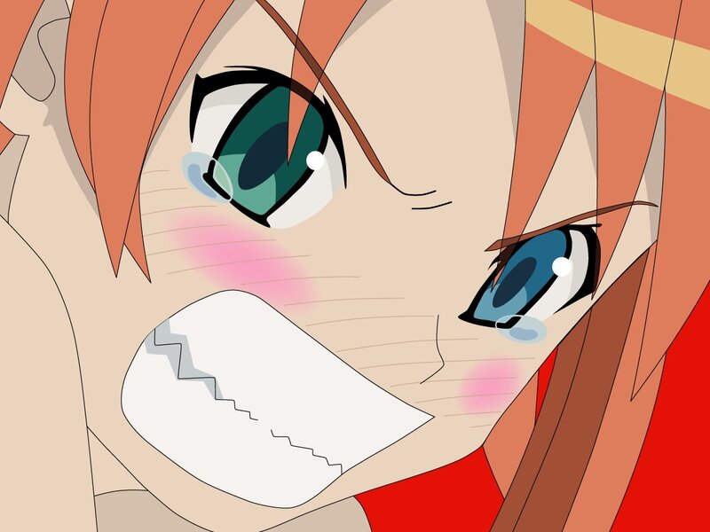 Anime Character Face — Red, Dramatic, Manga