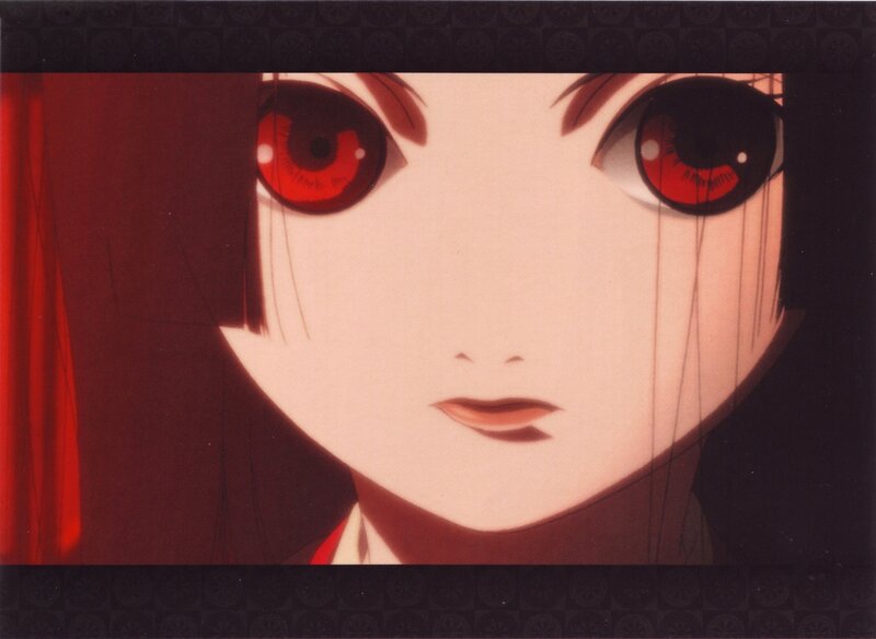 Anime Character Face — Red, Dramatic, Red Eyes