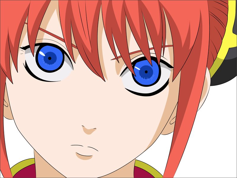 Anime Character Face — Red, Neutral