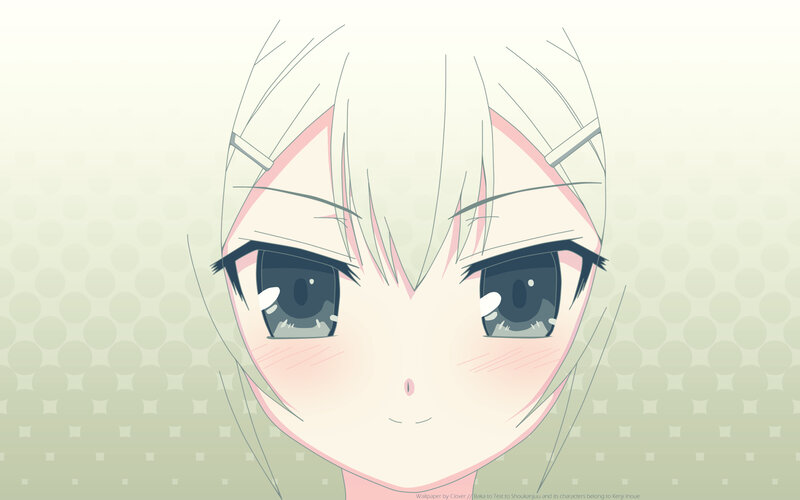 Anime Character Face — White, Calm