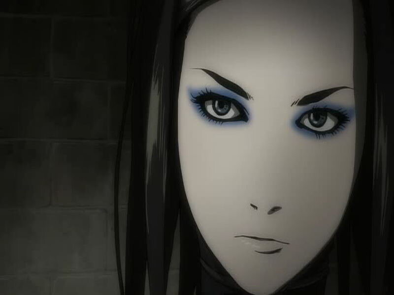 Anime Character Face — White, Dramatic, Eyes