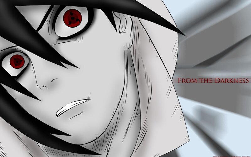 Anime Character Face — White, Dramatic, Manga, Red Eyes, Black Hair
