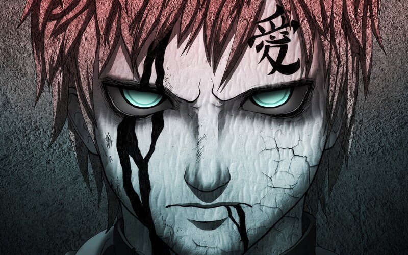 Anime Character Face — White, Intense, Manga