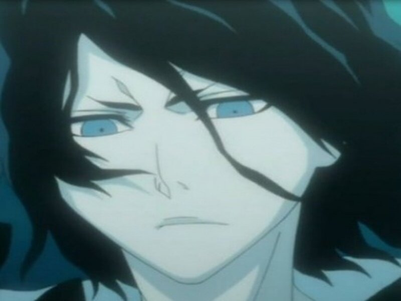 Anime Character Face — White, Serious
