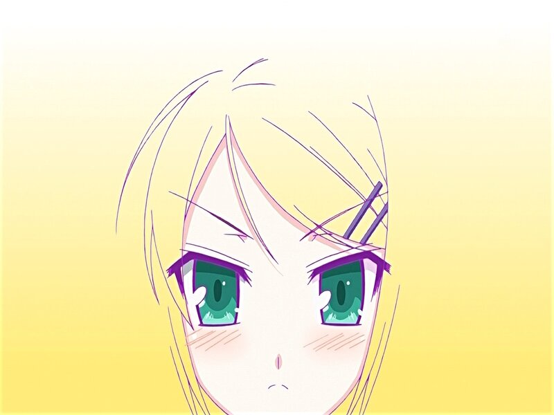 Anime Character Face — Yellow, Neutral