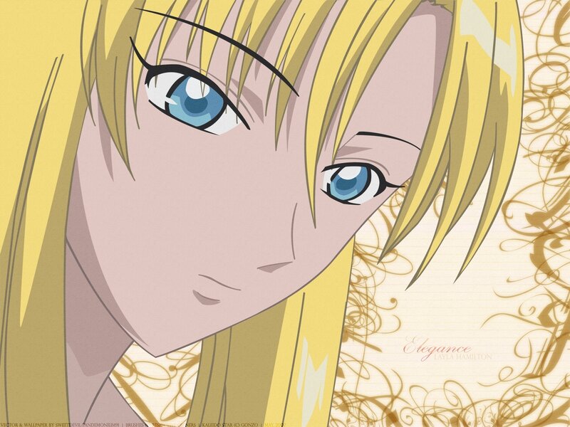 Anime Character Face — Yellow, Serene
