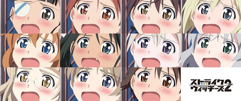 anime character faces collage