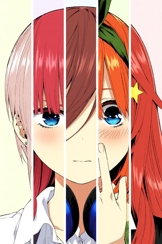 Anime Character Faces — Red, Playful
