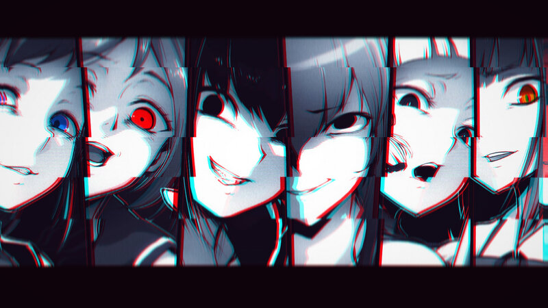 Anime Character Faces — White