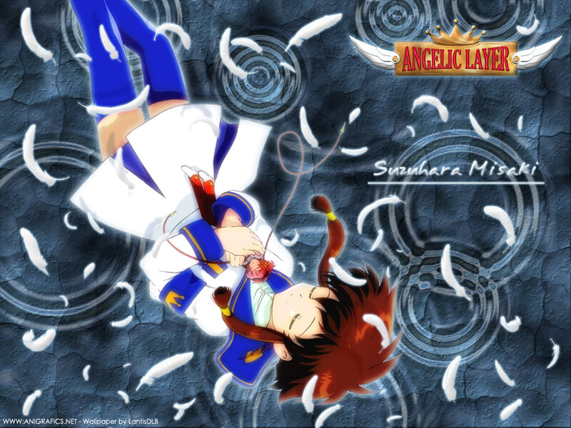Anime Character Falling — Blue