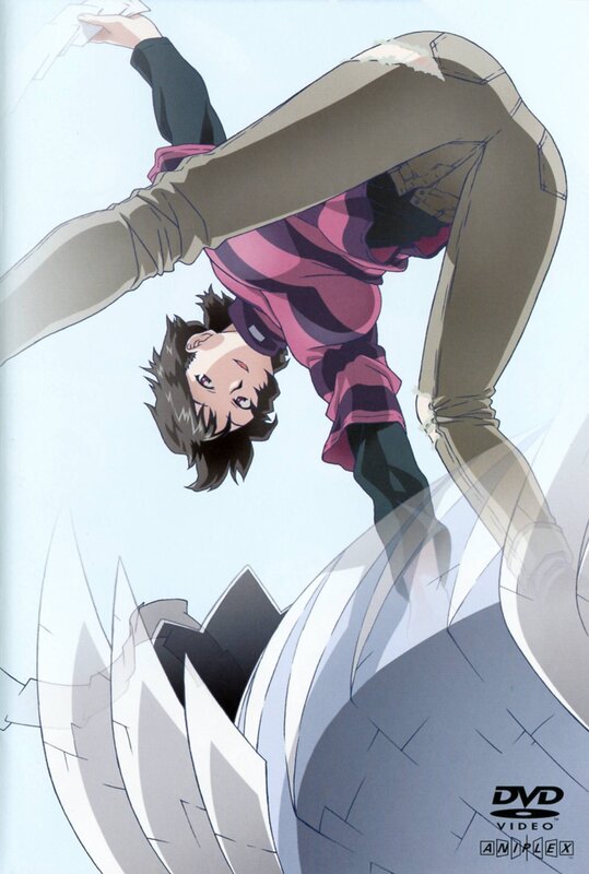 anime character falling through glass