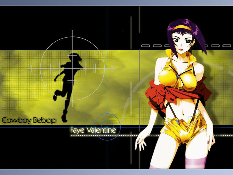 Anime Character Faye Valentine — Black