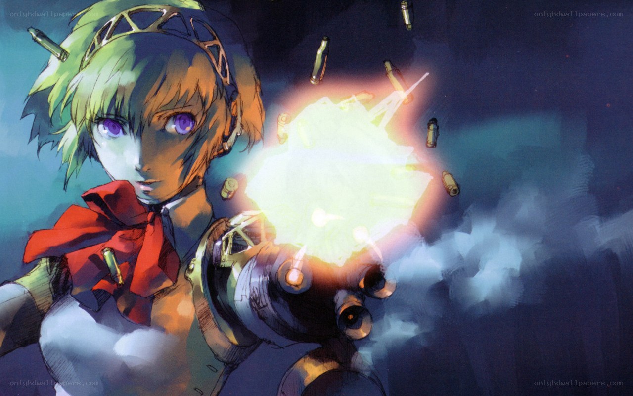 anime character firing weapon