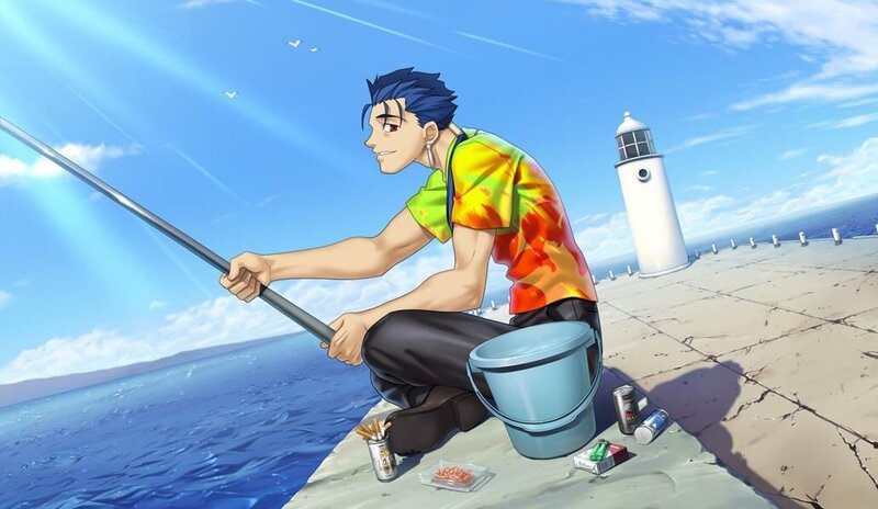 Anime Character Fishing