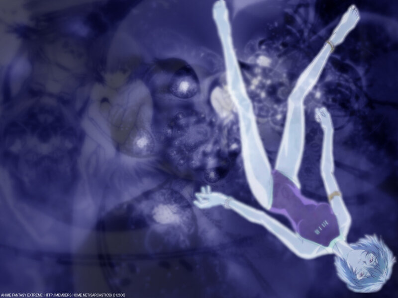 Anime Character Floating — Purple, Dramatic