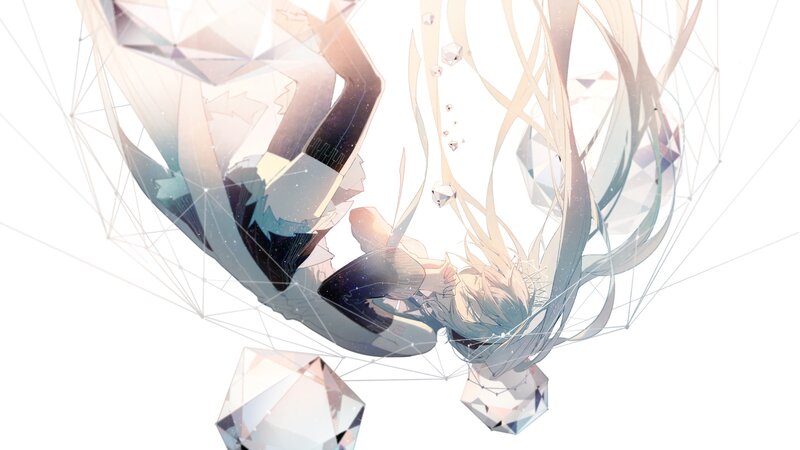 Anime Character Floating — White, Ethereal