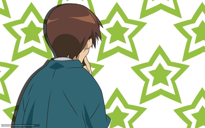 Anime Character from Behind — Green